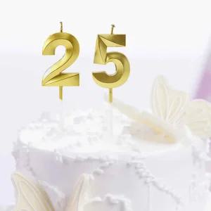 TK (10개) 해피니스 골드 숫자 생일초 10개입 09