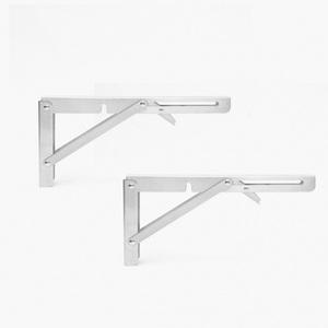 TK (4개) 영달철물 스텐 접이식 선반대 2p세트 25cm 벽선반 벽걸이선반 벽받침대 선반브라켓 선반지지대