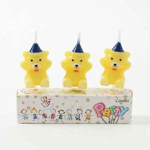 TK (10개) 해피니스 만세곰 생일초 3개입 x 2세트 옐로우