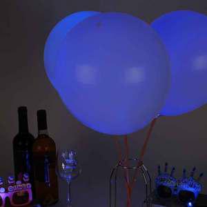 TK (4개) 빛나는 파티 LED 볼 풍선 조명 블루 50개입