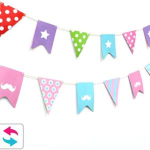 TK (10개) 파티가랜드 플래그 유치원 어린이집 초등학생 만들기 미술 공작수업 키트