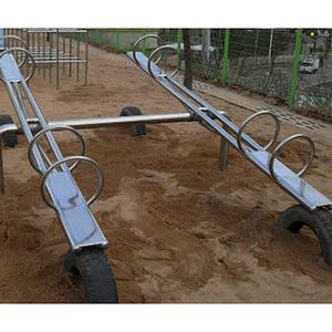 TK 우리 시소 스텐 8인용 WR-1129 규격 3000×1900×500mm 주기둥 파이76.3mm 어린이놀이기구 야외기구