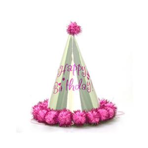 TK (10개) 실버솜방울꼬깔모자 핑크 유치원 어린이집 초등학생 만들기 미술 공작수업 키트