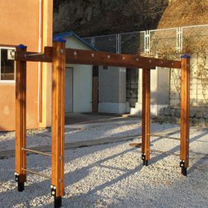 TK 우리 구름다리 목재 단식 WR1136 규격 3600×1000×2000mm 안전인증제품 어린이놀이기구 야외기구