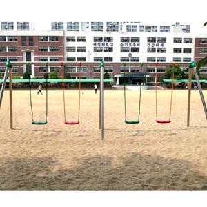 TK 오성 그네4인용 스텐 OSP-104S 4인용 6000×1500×2300mm 안전펜스 미포함 4인용 스텐레스 학교 공원체