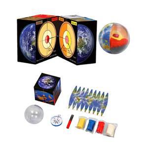 TK (2개) 지구입체도감큐브 캡슐 어린이 학교 과학 수업 교구 실험 교육완구 과학장난감