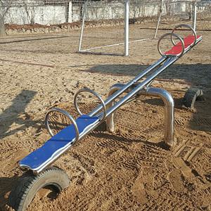 TK 놀이터 시소 스텐 4인용 VK-1129-4M 초등학교 유치원 아파트 야외 놀이터 어린이 시소 놀이 시설 기구