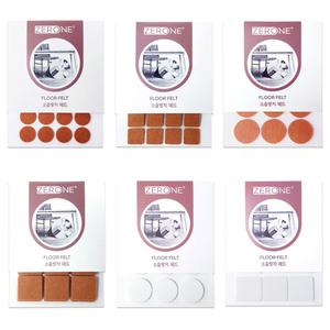 TK (20개) 제로원 Z1 소음방지 펠트 패드 마루보호 긁힘방지 의자 식탁 보호캡 압축부직포