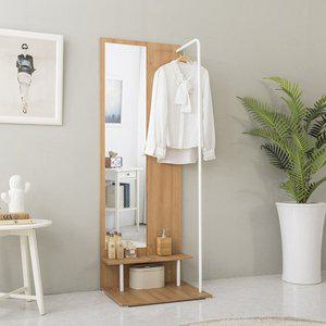 [가구리빙]마리오 전신거울화장대 원룸화장대 행거겸용 공간활용 2colors