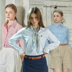 [매장동일 정품][비버리힐즈폴로클럽]25년 여성 옥스포드 셔츠 3종