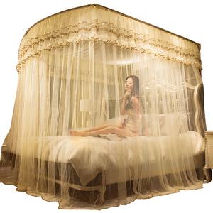 공주 침대 캐노피 레이스 꾸미기 북유럽 커튼 침실 핑크 침대캐노피 아이방