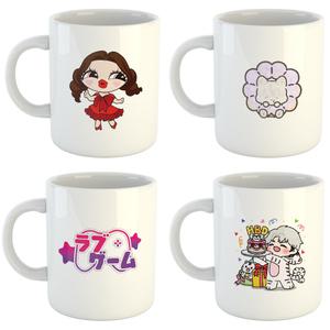 화이트 머그컵 제작 유리컵 굿즈 인쇄 색상제한 없이 1개부터 주문가능