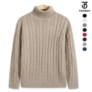 [탑보이] 꽈배기 폴라니트  TR702)