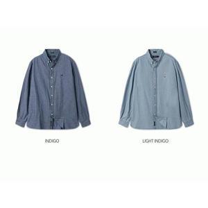 [후아유]WHOAU 공용 스티브 샴브레이 셔츠 WHYJF2431USG