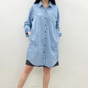 빅사이즈 504 오버스톤데님롱남방 DLOP190