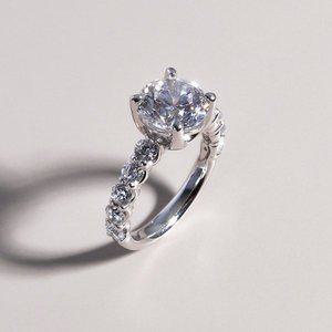 [샤밍주얼리]3캐럿 랩 다이아 반지 IGI 4프롱 레이 프러포즈 여자 친구 결혼 기념일 선물 웨딩 밴드