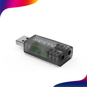 넥스트유 NEXT-AV2305 USB외장사운드카드 USB포트를 3.5mm 스피커/마이크포트로 변환