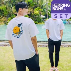 남자 래쉬가드세트 루즈핏 반팔 수영복 워터레깅스 긴바지 비치웨어  RI387 AD517