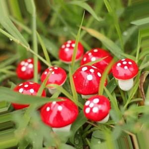 버섯장식 미니어처 인형 집 식물