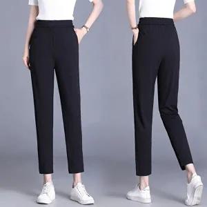 [힙제이]힙제이 쿨링아이스 9부 슬랙스 일자 9부바지 여성 여름바지