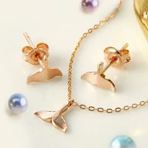 [비앤비골드]18K 고래꼬리 행운 주얼리세트 NPS29270