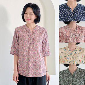 [엄마옷 로즈맘] 유란차이나인견블라우스