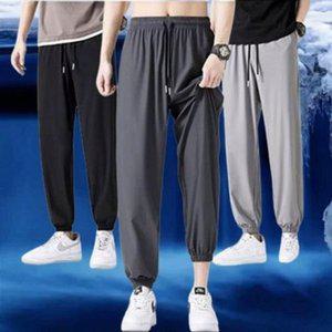 [기타]고품질 빅사이즈 인기 여름 아이스 찰랑 감성 조거 팬츠 바지 (WFHWXJY)