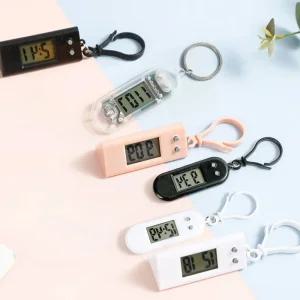 미니 휴대용 전자시계 열쇠고리 가방 악세서리 시계 휴대 간편