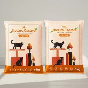 블루펫 천연 카사바 고양이 모래 12kg