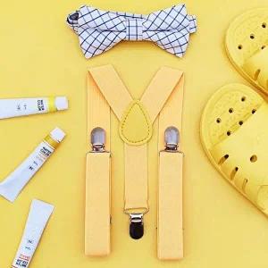 컬러 멜빵 어린이용 노랑 주니어멜빵 아동멜빵 유아멜-WFHO3LK