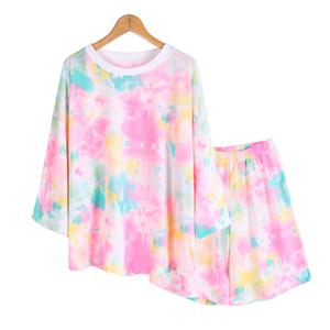 티셔츠 홈웨어 반바지 반팔 상하세트 빅사이즈 츄리닝 운동복 투피스물나염