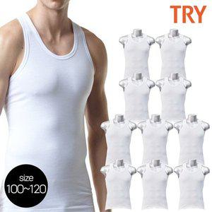 [TRY][무료배송]트라이 TMRSB01 빅사이즈 민소매 순면 런닝 10종(100~120)