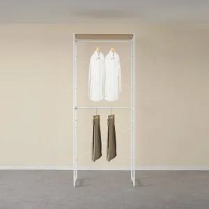 드레스룸 850 2단 행거 시스템행거 철제 선반 조립식 스탠드