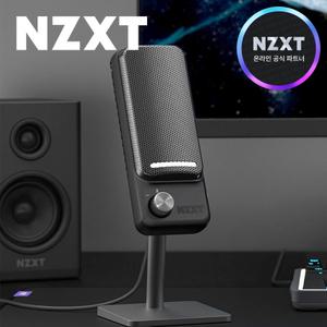 [국내정품] NZXT 캡슐 엘리트 콘덴서 방송용 USB 스탠드 마이크 블랙