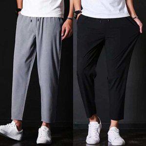 크롭팬츠 9부바지 허리밴딩 쿨링팬츠 남성슬랙스