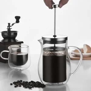[하프클럽/]프렌치프레스700ml 이중 커피하우스 내열유리