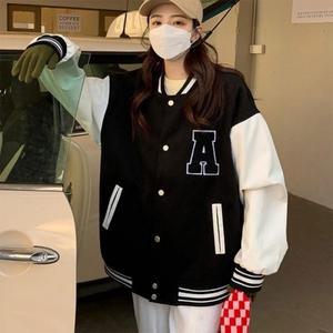 오버핏 여자 가을 귀여운 야잠 아우터 야구잠바 (3Yck4)