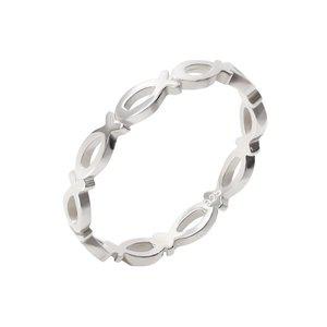 [미니아트] 925 silver 데일리 심플 엘리아 행운의 물고기 은반지 애끼링