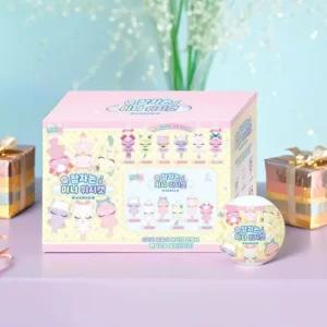 잠자는 미니 위시캣 서프라이즈 고양이 키링 봉제인형 열쇠고리 캡슐 랜덤뽑기 인형 장난감