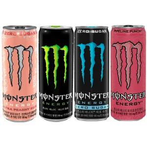 몬스터에너지 355ml) 그린6+제로슈거6+파이프라인펀치6+피치 킨6  (총24캔)