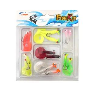 바로 쓰는 지그헤드 웜 세트 7종 볼락 전갱이 미끼세트