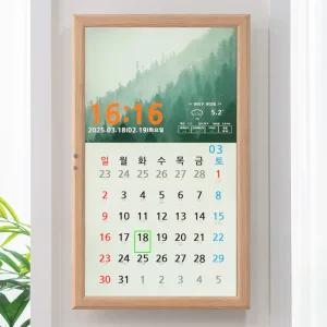 국산 플라이토 와이파이 더퓨처 프레임 LCD 벽시계 시즌2 IPS패널 / 포토구매평