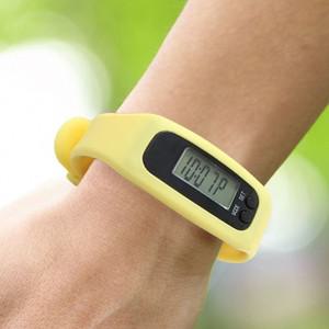 실리콘밴드 만보기 시계 옐로우) 손목만보기 디지털만보기 런닝모자 타이머시계 엔틱벽시계