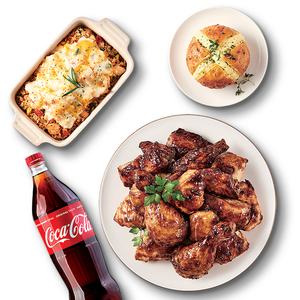 [굽네치킨]갈비천왕+갈비천왕치밥+바게트볼+콜라1.25