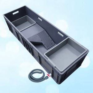 대형 거북이 어항 수족관 수조 60x40x23CM 키우기 프라베 파충류 중형