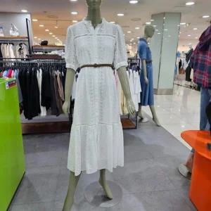 시슬리/애플아울렛/아일렛 레이스 벨티드 롱 원피스 SAOPD3531