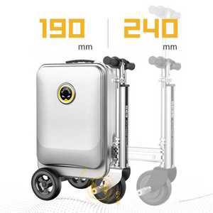 에어휠 전동 캐리어 리사 스마트 기내식 실버 20인치