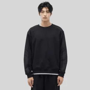 [롯데백화점]시리즈 (SET UP) 우븐 배색 스 셔츠(SATAW24211BKX)