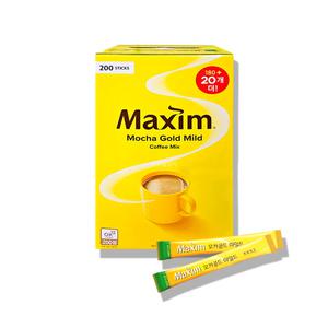 맥심 모카골드 마일드 200T x 1개 / 믹스커피 일회용 탕비실 사무실 비품