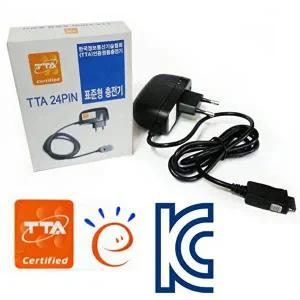 에너지절약 TTA인증 핸드폰충전기 24핀 표준 (W8E0697)